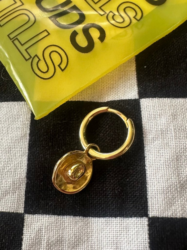 Studs Cowboy Hat Dangler Hoop Earring — image 3 of 5